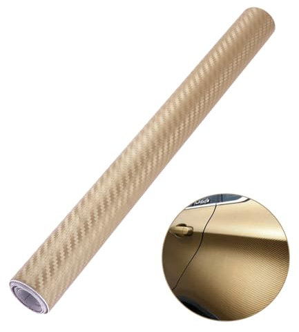 ibasenice Carbonfaserfolie Selbstklebend Wasserfest Schneidbar Auto Wrap Rolle Für Fahrzeug Handy Laptop Möbel Fenster Etc