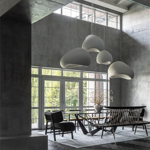 HvKvHvY 60 lampe à suspension moderne, E27 base Japon Wabi Sabi style nid d'oiseau luminaire, salle à manger lampe à suspension moderne, couloir salle à manger cuisine