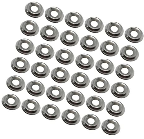 ULTECHNOVO 200pièces Rondelles De Fixation Inoxydable Lot De Joint Avec Forme Concave-convexe Résistant Corrosion Pour Projets Intérieurs Et Extérieurs