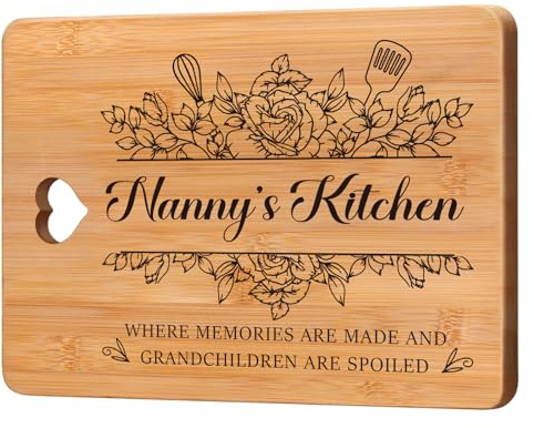 Nanny Birthday Gifts - Cutting Board, Gifts for Nanny from Grandchildren