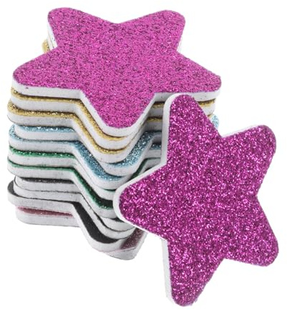 WRITWAA 12piezas Limas de Uñas Forma de Estrella Esponjas Pulidoras Herramientas de Manicura Temática Navideña Cuidado Uñas Viajes y Fiestas
