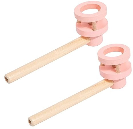 OATIPHO 2piezas Juguete De Bolas Flotantes para Soplado Balones De Juguete Flotantes Niñas De Madera para Fiestas Divertido De Soplado