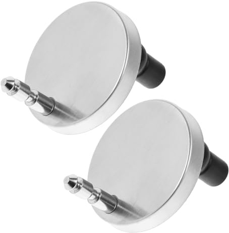 Tornillos de Acero Inoxidable Plata de Reemplazo del Asiento del Inodoro | 2 Juegos, Bisagra del Asiento del Inodoro y Pernos de Fijación Superiores, Piezas Resistentes