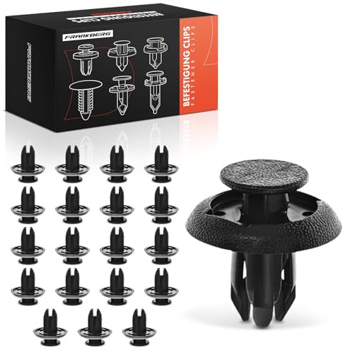 Frankberg 20x Clips de fijación Protección del Motor Guardabarros y parachoques Compatible con 3 BM BN CX-3 DK 3 BL MX-5 II NB CX-5 KF CX-9 TB MX-5 RF Targa ND 5 CW Replace# 22424