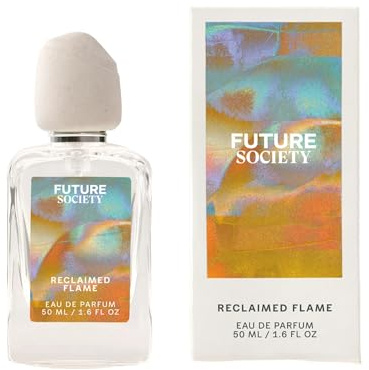 Future Society Reclaimed Flame Perfume - Rich Citrus Eau de Parfum with Notes of Bergamot, Grapefruit & Eucalyptus - Luxury Perfume Inspired by Africa's Wildflower - Modern Unisex Fragrance - 50ml