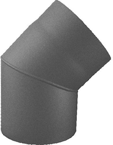 Bogen im 45 ° Winkel Ø 120 mm Grau Ofenrohr