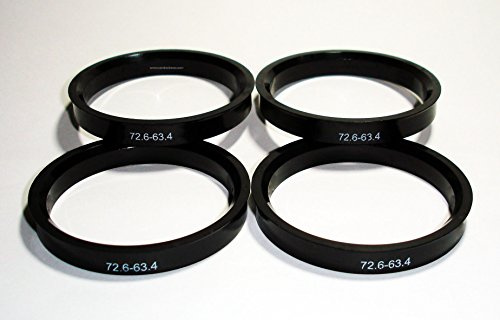 Centradores 4 LLANTA 72.6-63.4 Aros para Llantas DE Aluminio ATS AVUS Brock CMS FONDMETAL INOVIT KESKIN LENSO MOTEC OXIGIN PDW RC Design Smiths STILAUTO TOMASON WHEELWORLD WOLFRACE