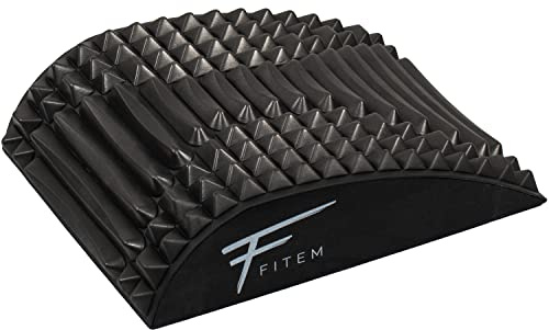 Fitem - Stretcher arqueado para estiramiento de espalda y lumbares, corrector de postura, descompresión vertebral, masaje de espalda, alivio del dolor de espalda, rigores musculares, puntos
