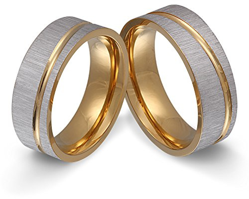 Juwelier Schönschmied - Herren Partnerringe Eheringe Freundschaftsringe Hochzeitsringe Stature Edelstahl 52-68 171HHac - Kostenlose Wunschgravur mit AMAZON KONFIGURATOR online gestalten!