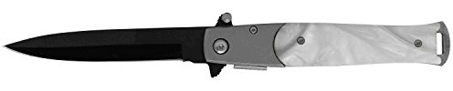 G8DS® Stiletto Taschenmesser Pearl federunterstützt Lock Knife Camping Outdoor