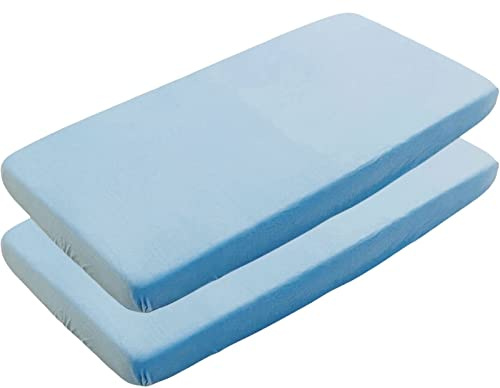 Sasma Home - Lot de 2 Draps-housses pour lit d'enfant - Draps-housses pour lit de bébé - Draps-housses 100 % coton - 160 x 70 cm.