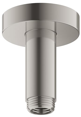 Keuco Edition 400 Brausearm, 51689, für Deckenanschluß G 1/2, Ausladung 100 mm, Farbe: Nickel gebürstet