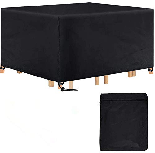 Landrip Housse Table de Jardin, Housses Salons de Jardin Imperméables Bache Salon de Jardin 420D Oxford Anti-UV, 170x94x70cm