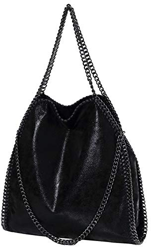 Damen lässige Handtasche PU Leder Umhängetasche Kettentasche Hand Mode Geldbörse Handtasche