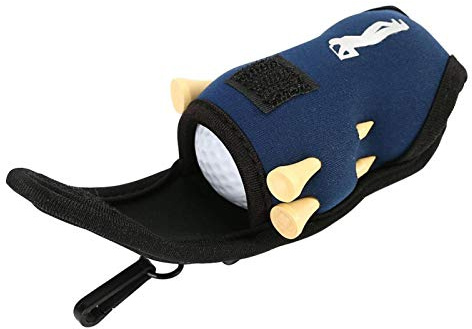 Multifunktionaler Golfballhalter Mit Tee Und Trinkbeutel, Inklusive 2 Golfbällen 4 Tees Ideal Für Golfer Aller Skill Level, Geeignet Golfplatz, Training Oder Freizeit, Aus Robustem Material