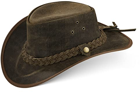 Black Forest Fox® Texas Western Reiten Cowboy Leder Hut