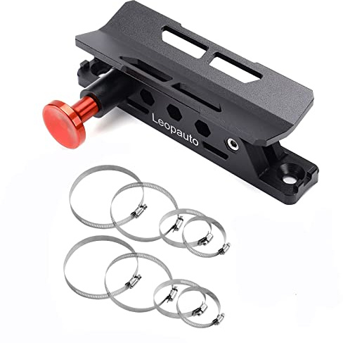 Leopauto Universal Fire Extinguisher Mount, Quick Release Bar Fire Black | Leopauto Fire Extinguisher Bracket Holder with 8 Clamps Compatible with Jeep Wrangler JK TJ JL JKU Polaris RZR Ranger UTV