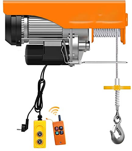 SATUREY Hoist De Levage Électrique, Palan électrique, Chariot Élévateur À Chariot Électrique pour Le Chariot À Charier pour Commercial/Maison/Entrepôt/Garage,850w,12m