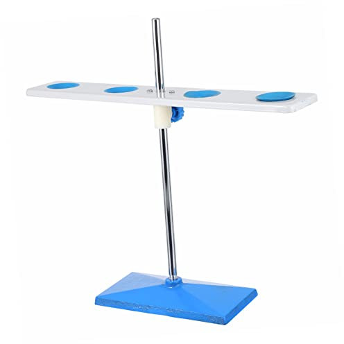 PLAFOPE Rejilla De Embudo Soporte Para Embudo De Decantación Estante De Embudo De Altura Ajustable Soporte Ajustable Soporte De Laboratorio De Química Accesorios Planchar Cuatro Agujeros