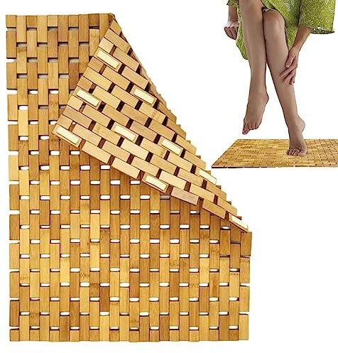 Decorhome -Badematten für Badezimmer, rutschfeste -Badematte für den Innenbereich, Faltbare Duschmatte für Badezimmerboden, Badematte mit -Duschmatte, verdickte -Blockmatte für Camping-Dus