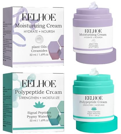 2 x 50 ml Moisturising Cream Face Care Elephant Lala Retro Whipped Cream Polypeptide Cream Skin Care Retro Whipped Cream Push Down Cream Dispenser Firm Skin