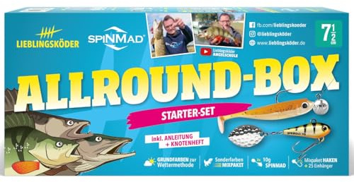 Lieblingsköder Allroundbox - Angelset zum Raubfischangeln, Köderset zum Spinnfischen, Kunstköderset