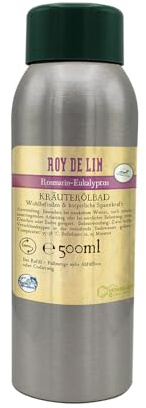 ROY DE LIN KRÄUTERÖLBAD ROSMARIN-EUKALYPUS hergestellt in Österreich - Wohltuende Badekur für Zuhause - mit frischem Duft nach Rosmarin und Eukalypus