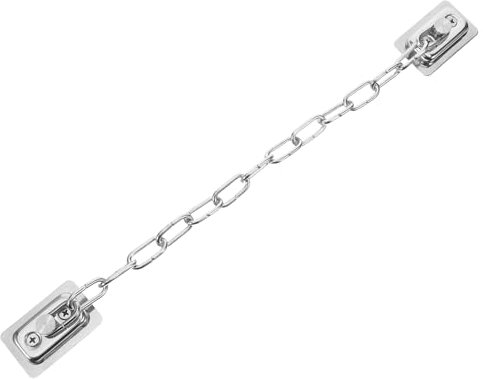 DIYEAH Catena Porta Sicurezza Acciaio Inossidabile Facile Installazione per Hotel e Appartamenti Protezione e Circolazione Aria Resistente All Usura e Alla