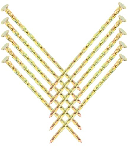 SHINEOFI Lot de 10 Piquets Fixes en Spirale 15 Cm en Acier Carbone pour Gazon Artificiel et Bordures de Jardin, Piquets Métalliques Robustes pour Aménagement Paysager Extérieur, Ancrage