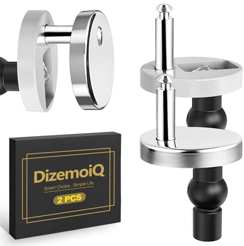 DizemoiQ 2 Stück Toilettensitz Befestigung Scharniere und Schrauben Edelstahl WC Sitz Ersatzteile Absenkautomatik Scharniere Toilettendeckel Halterung für Standard