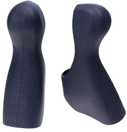 KiBcsLic Copertura per Cambio Marcia Bicicletta, Impugnatura in Gomma per Leva Manubrio Bicicletta ST 6700, Gommini per Leva Freno Bici da Strada per Accessori, Nero