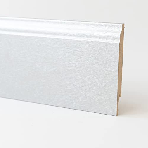 5 PZ Di BATTISCOPA IN MDF ALLUMINIO BAROCCO MM.14X120