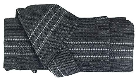 G-LIKE - Ceinture Obi japonaise pour Kimono - Ceinture de judo traditionnelle vintage pour homme, gris, taille unique