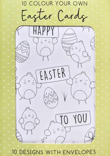 10 biglietti di Pasqua colorati con buste – Craft – Eco Packaging