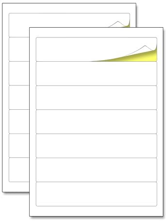 50 Blatt, 350 Stück - Ordnerrücken Selbstklebend Schmal, Ordner Rückenschilder Etiketten Aufkleber Bedruckbar A4, 192 x 38 mm