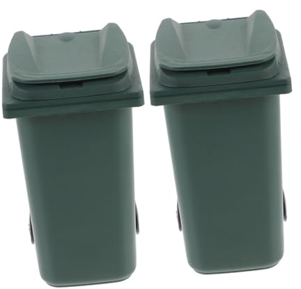 SEWACC Poubelle de Bureau Compacte Mini Seau de Stockage des Déchets Multifonctionnel 2pcs en Plastique pour Table Cuisine ou Table Basse