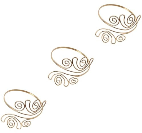 Cabilock 3 Piezas Corbata de Cortina de aro Dorado alzapaños de Cortina de Oro Soporte Lateral visillos Dormitorio Home Decor decoración de Oro retenciones de Cortina Clips de Cortina