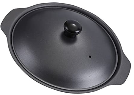 SHOWERORO 16cm Iron Casserole Pot Lid Non-stick Cooking Pot Sturdy Cast Iron Cookware for Home and Household Use Specialty Claypot Rice Cooker