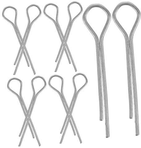 FIXOSHEE 100pezzi Kit Di Perni Molla Zincato Per Fissaggio e Riparazioni Accessori Per Manutenzione Automobilistica e Uso Quotidiano