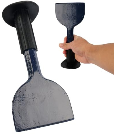 100mm 4 Carbon Steel Brick Bolster with Epoxy Guard – Durable with Hand Protection Grip for Precision Masonry Cutting