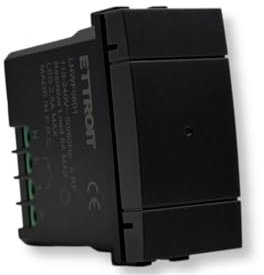 IXTRIMA Deviatore connesso Smart Wifi Tuya frutto modulo compatibile con supporti Bticino Living Nero