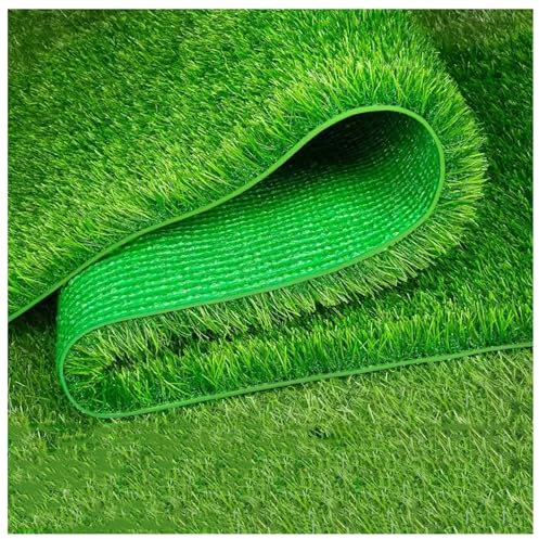 SQMGFA Gazon Artificiel Gazon Artificiel Gazon Artificiel Gazon Artificiel pour Terrain de Sport Jardin et terrasse sur Le Toit Durable Gazon Naturel pour la Maison et l'extérieur Idéal pour l