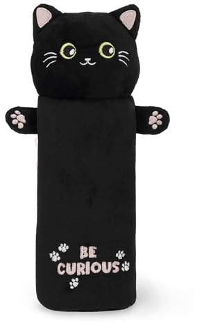 Legami - Astuccio Super Soft, soffice, Tema Kitty, Cartoncino con Disegno da colorare incluso, 100% Poliestere, Super Soft Pencil Case.