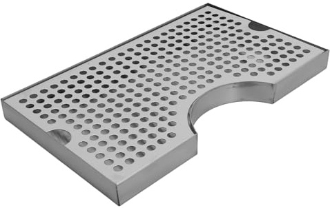 VALICLUD Bandeja de Goteo para Dispensador de Cerveza Acero Inoxidable Repuesto para Colector de Goteo Bandeja para Kegerator Dispensadora de Cerveza