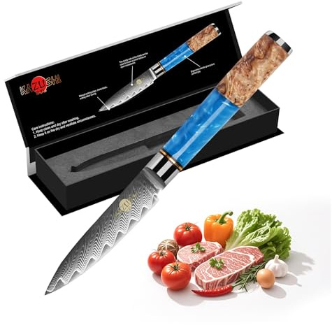 KAZUSHI Schälmesser 9cm, Obstmesser & Gemüsemesser, Ergonomischer Griff