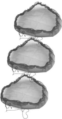 UKCOCO 3Pièces Housse de Protection Maille pour Pluie Couvercle Noir pour Seau de Collecte Eau avec Cordon de Serrage Protection et Débris