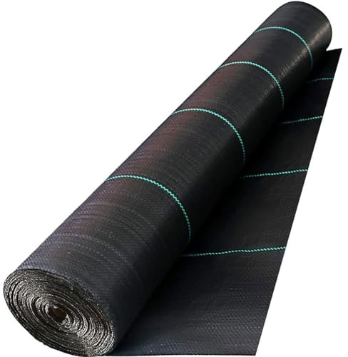 Tela de Barrera antimaleza Premium para jardín: Membrana geotextil Transpirable para un Control eficaz de malezas y Cobertura del Suelo (1,2 MX 200 m): solución Duradera y ecológica.