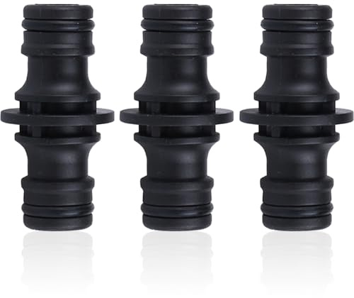 CJMUQHEHH 3 Stück Gardena Schlauchkupplung 1/2 Zoll, Gartenschlauch Kupplung für Schlauchverlängerung 1/2 Zoll, Robuste Kunststoff Verbinder für Bewässerungssysteme, Gartenschlauch Kupplung
