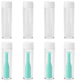 8 Pezzi Ventosa per Lenti Contatto, Strumento Applicatore e Rimuovi Lenti a Contatto in Silicone Igienici Facili Usare Ideali Design Antiscivolo Per con La Bottiglia Uso Quotidiano Viaggi A Casa