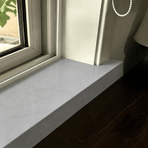 Copri Davanzale Interno, Copertura per Davanzale in PVC con Rivestimento Acrilico, Protezione per Davanzale di Finestra Contro Graffi, Macchie e umidità, gray-200x35cm(78.7x13.8in)